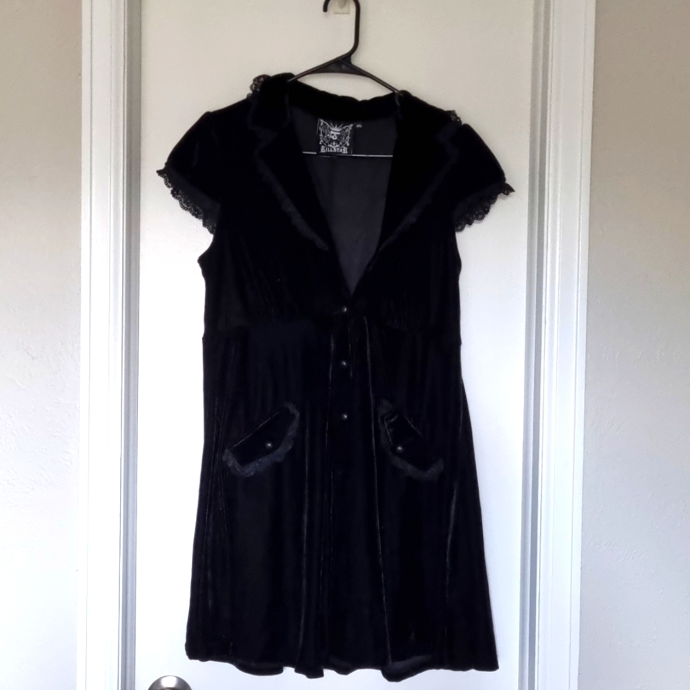 Killstar Velvet Babydoll Dress